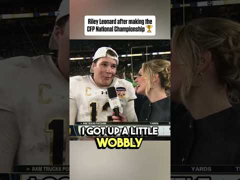 More information about "Riley Leonard reacts to making the National Championship 🏆"