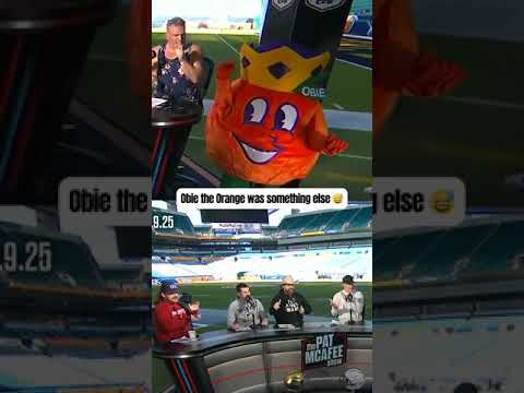 More information about "The Pat McAfee Show crew LOVED the Orange Bowl mascot 🤣"