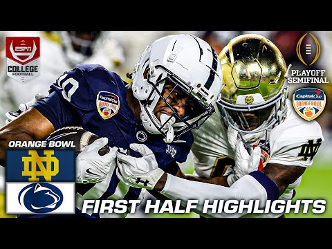 More information about "CFP Semifinal HALFTIME HIGHLIGHTS: Notre Dame Fighting Irish vs. Penn State Nittany Lions | ESPN CFB"