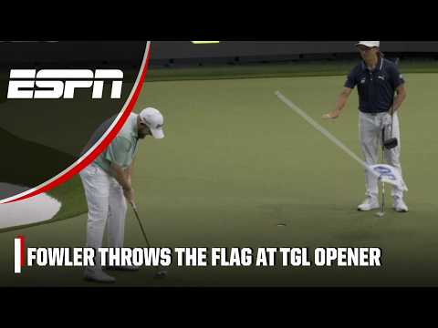 More information about "Rickie Fowler trolls the TGL Arena by throwing flag in front of Shan Lowry’s putt | TGL on ESPN"