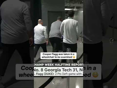 More information about "Cooper Flagg was taken in a wheelchair to be examined after apparent ankle injury in the ACC tourney"