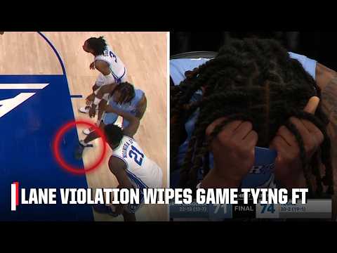 More information about "North Carolina's critical lane violation waives game-tying free throw vs. Duke, Tar Heels lose"