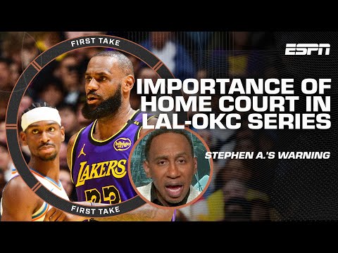 More information about "Stephen A. warns OKC's DEFENSE & DEPTH is a problem 👀 'LAKERS DON'T WANT THAT SMOKE!' 💨 | First Take"