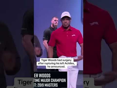 More information about "Tiger Woods announced that this morning he underwent surgery for a ruptured Achilles tendon"