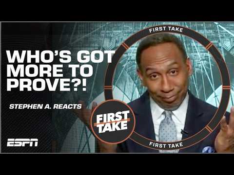 More information about "Stephen A. VEERS LEFT when discussing Aaron Rodgers vs. Russell Wilson?! | First Take"