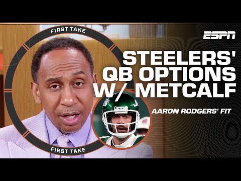 More information about "Aaron Rodgers? Sam Darnold? 🤔 Debating Steelers' BEST QB OPTION to pair with DK Metcalf | First Take"